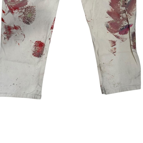 Stan Ray USA Painted Carpenter Pants Mens 35 Cream Paint Splatter Workwear 35x32 - Picture 10 of 10